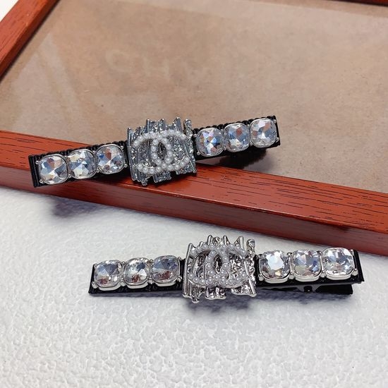 Chanel Rhinestone Decor Hair Clips Set