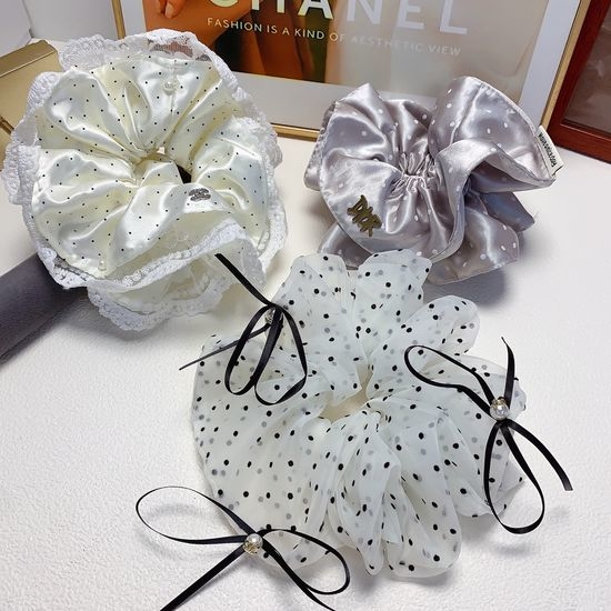 Chanel Elegant Organza Hair Scrunchie
