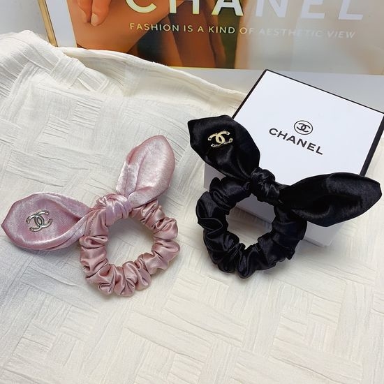 Chanel Elegant Rabbit Ear Hair Scrunchie