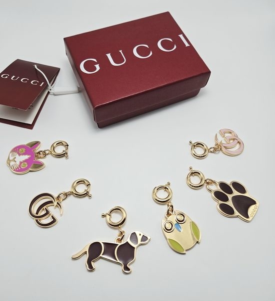 Gucci Rhinestone Decorative Bag Charm