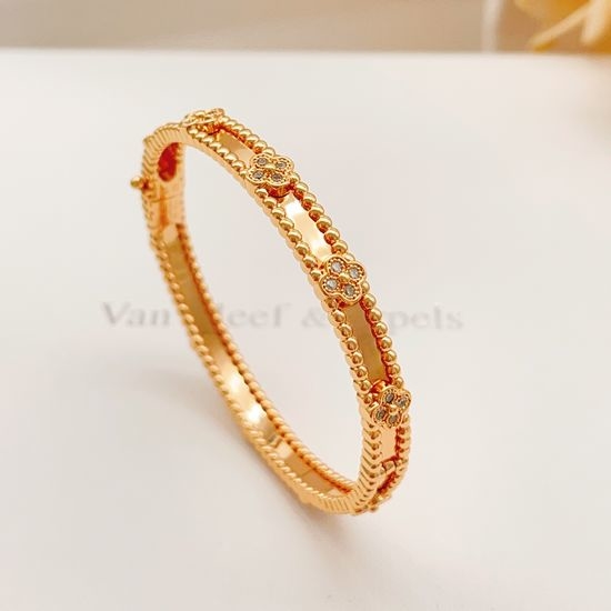 Van Cleef & Arpels VCA Rose Gold Kaleidoscope Bangle
