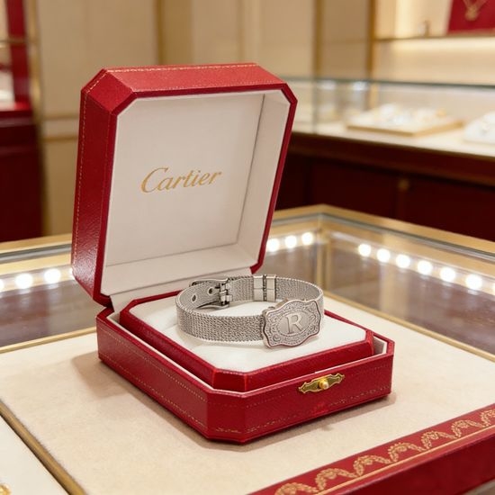 Cartier Diamond Inlaid Classic Style Bracelet