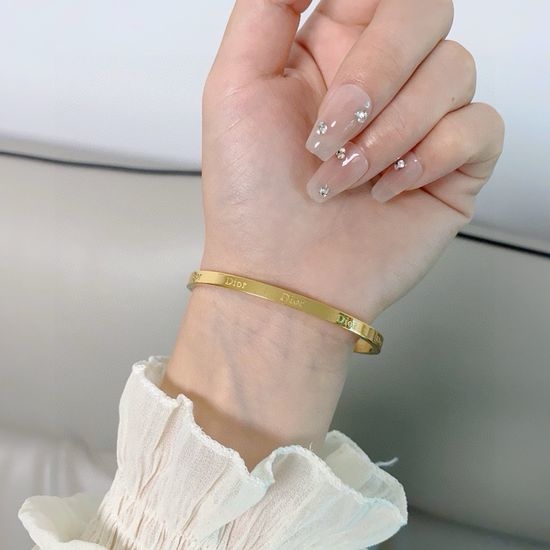 Christian Dior CD Narrow Thin Color Retention Bracelet