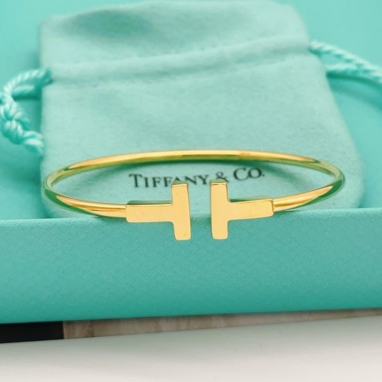 Tiffany & Co. Polished Double Initial Bangle