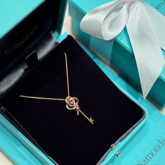 Tiffany & Co. Key Pendant Necklace Premium Craft