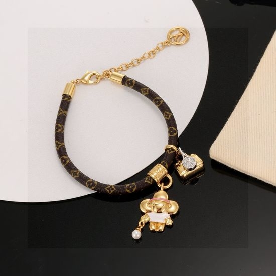 Louis Vuitton LV Classic Pattern Braided Bracelet