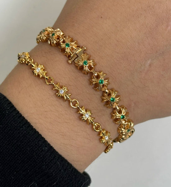 Chrome Hearts Vintage Cross Pattern Bracelet