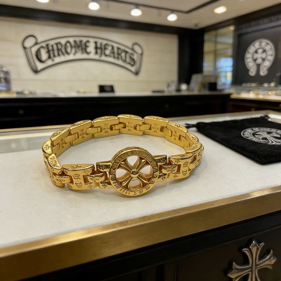 Chrome Hearts Vintage Pattern Engraved Bracelet