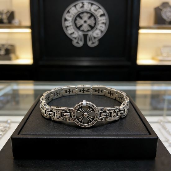 Chrome Hearts Cross Retro Silver Bracelet