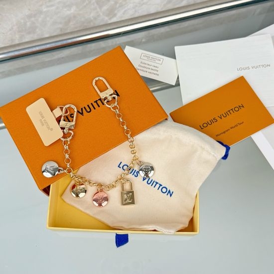 Louis Vuitton LV Disk Pattern Bag Chain Charm Accessory
