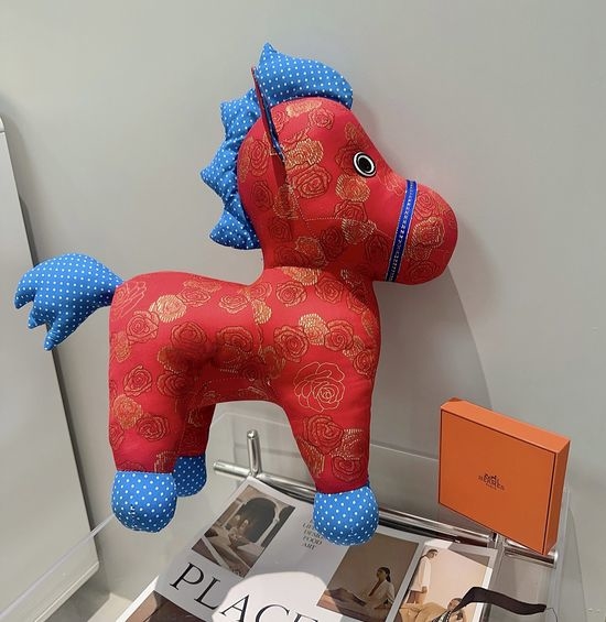 Hermes Plush Horse Stuffed Animal Decor