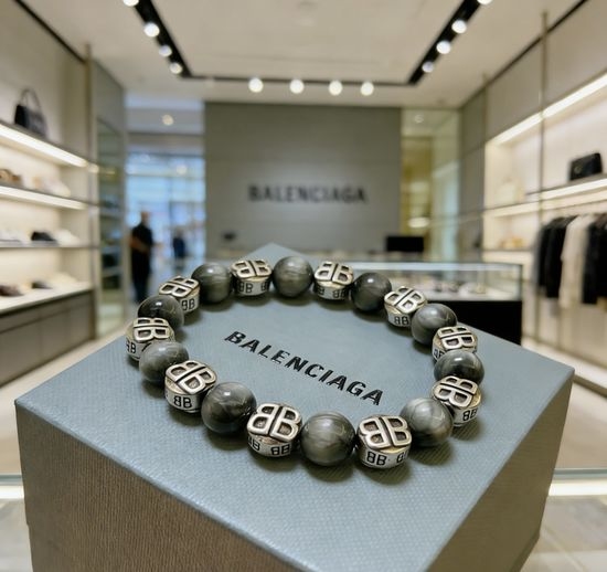 Balenciaga Vintage Natural Stone Retro Style Bracelet