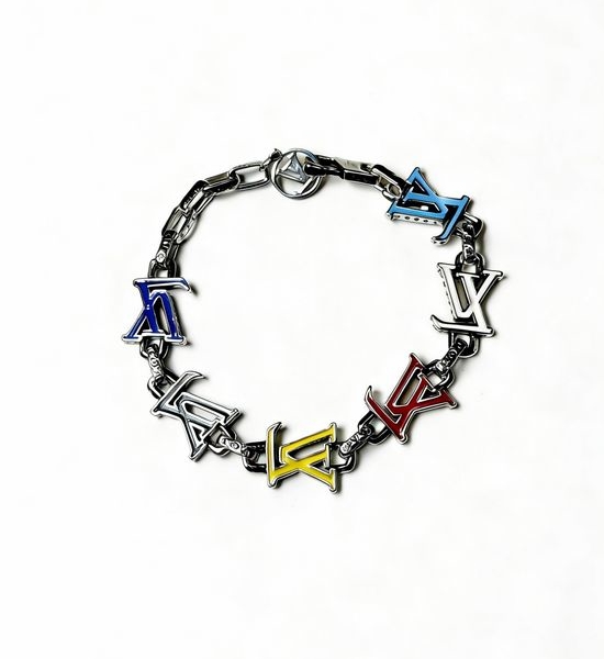 Louis Vuitton LV Vintage Cuban Chain Silver Bracelet