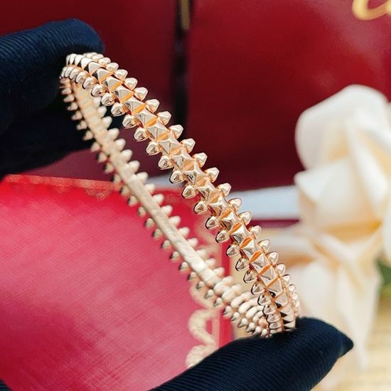 Cartier Rose Gold Rivet Bangle Bracelet