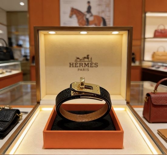 Hermes Genuine Leather Braided Rope Bracelet
