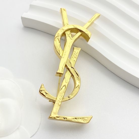 Yves Saint Laurent YSL Textured Lava Design Statement Brooch