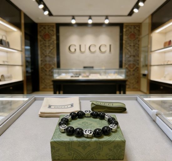 Gucci Natural Black Onyx Bracelet