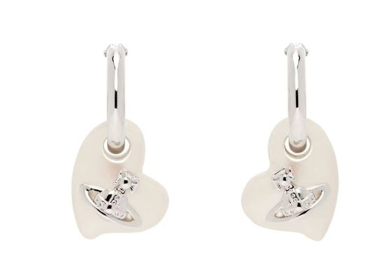 Vivienne Westhood Embroidered Logo Classic Simple Style Earrings
