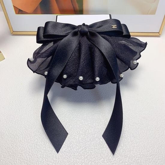Chanel Organza Pearl Spring Hair Clip