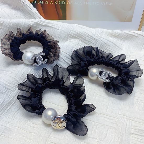 Chanel Organza Hair Scrunchie Accessory