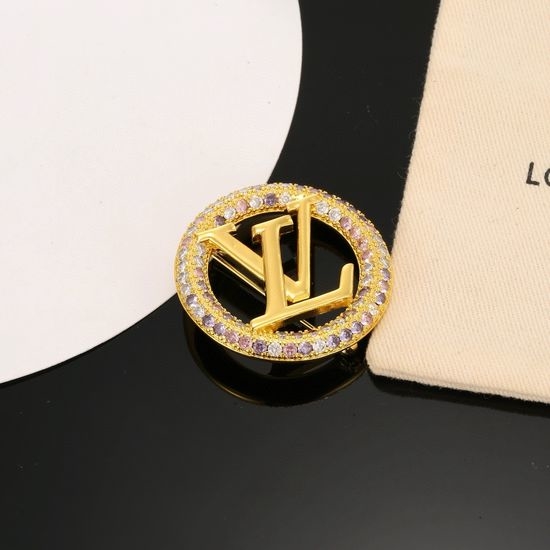 Louis Vuitton LV Classic Letter Decorative Brooch