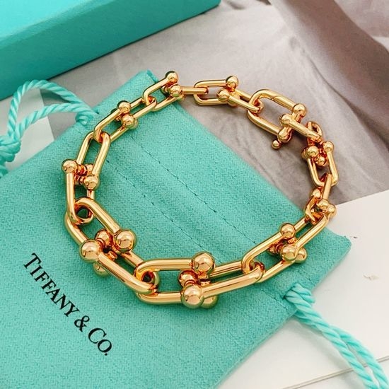 Tiffany & Co. Rose Gold Buckle Detail Bracelet