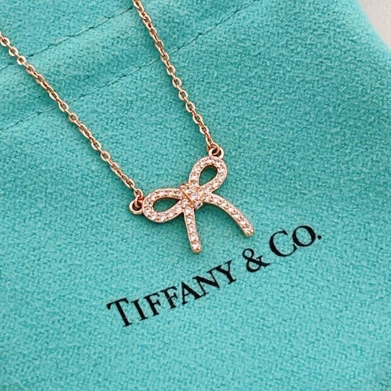 Tiffany & Co. Rose Gold Bowknot Necklace