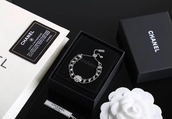 Chanel Hollow Camellia Diamond Bracelet