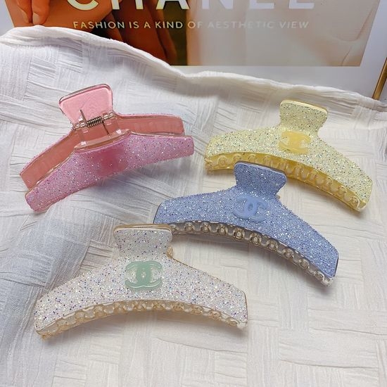 Chanel Rhinestone Decor Hair Claw Clip