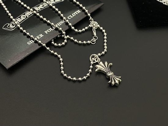 Chrome Hearts Long Military Flower Decor Necklace