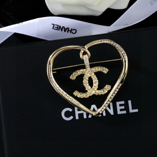 Chanel Delicate Rhinestone Brooch Elegant Accessory Gift