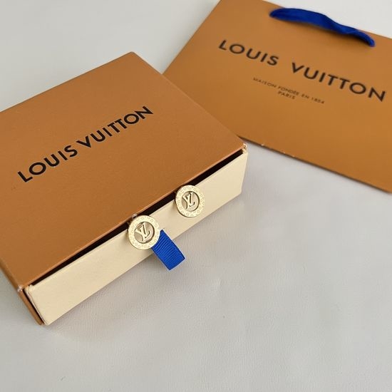 Louis Vuitton LV Retro Stylish Unique Design Stud Earrings