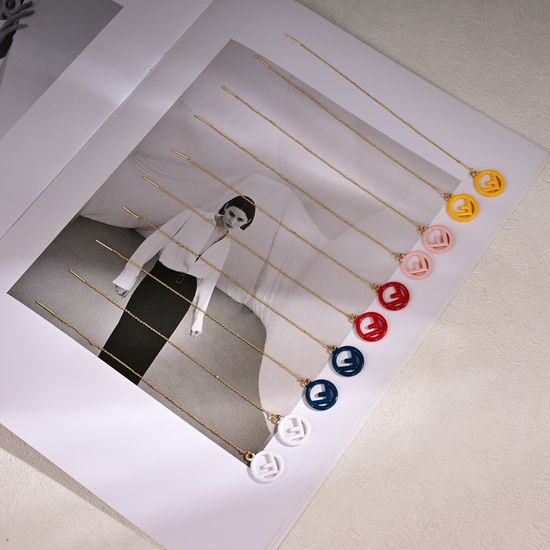 Fendi Minimalist Logo Daily Wear Drop Earrings