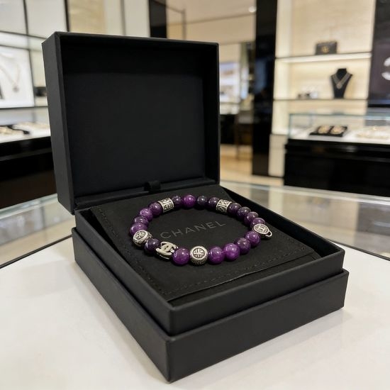 Chanel Natural Bead Classic Style Bracelet