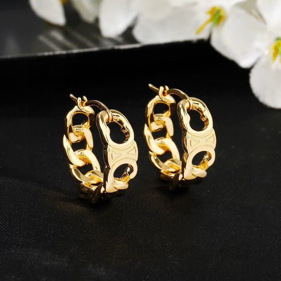 Celine Delicate Brass Stud Earrings