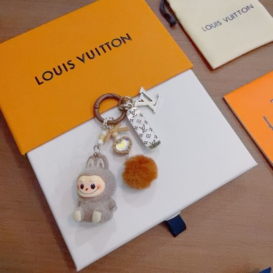 Louis Vuitton LV Vintage Finish Designer Bag Charm Keychain