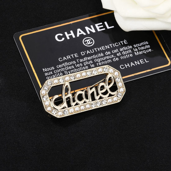 Chanel Letter Brooch