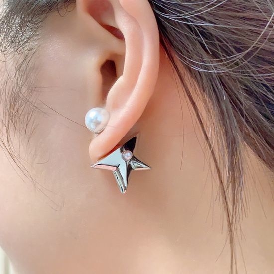 Christian Dior CD Star Pearl Two-Wear Earrings