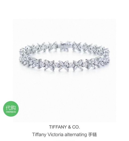 Tiffany & Co. Diamond Platinum Plated Bracelet