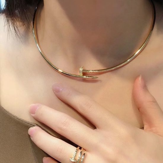 Cartier Diamond Nail Pendant Choker