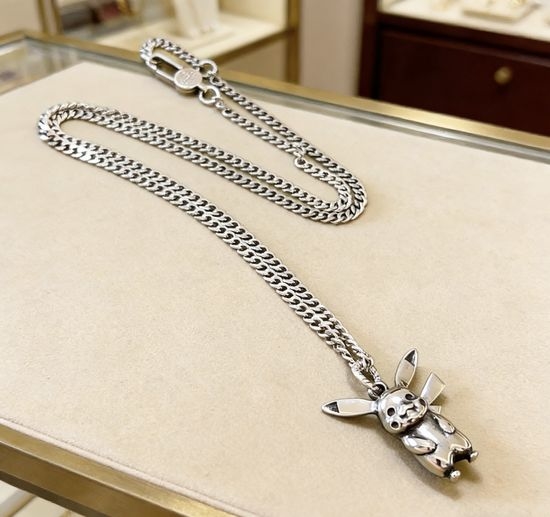 Gucci Vintage Double G Pendant Necklace