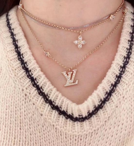 Louis Vuitton LV LV Iconic Crystal Pendant Necklace