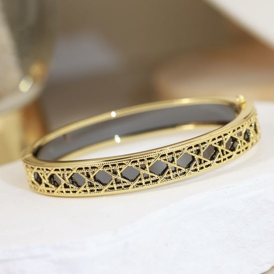 Christian Dior CD Lace Design Elegant Bangle