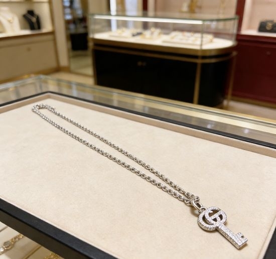 Gucci Antique Finish Classic Pendant Necklace