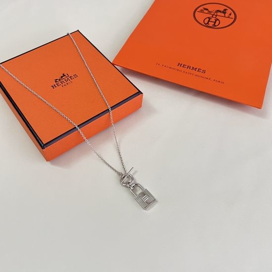 Hermes Premium Cut Bag Shaped Necklace