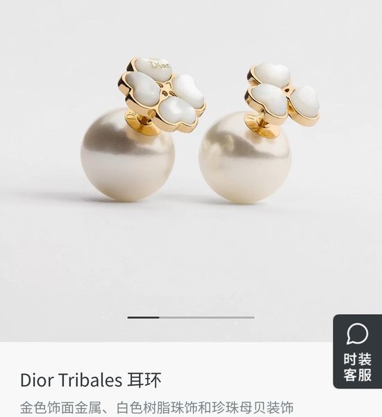 Christian Dior CD Fashion Metal Letter Dangle Earrings