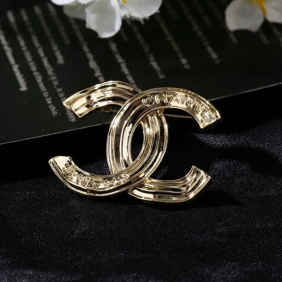 Chanel Letter Brooch Stylish Design Elegant Accessory