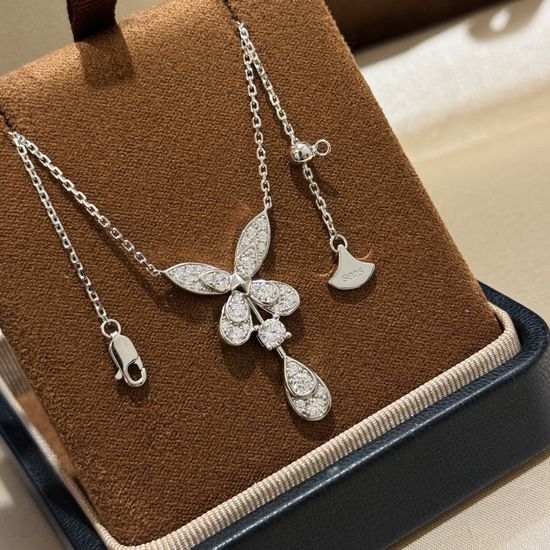 Polo Ralph Lauren Butterfly Shape Inlaid Diamond Necklace