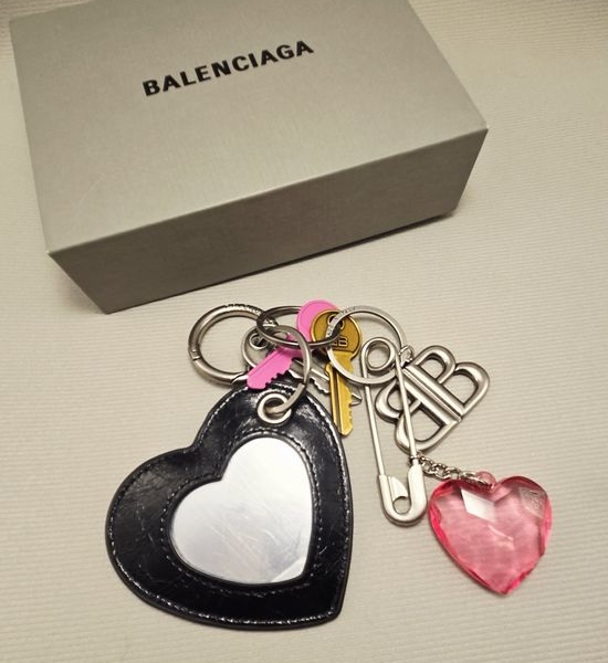Balenciaga Stamped Detail Keychain Bag Accessory