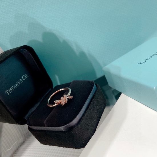 Tiffany & Co. Half Diamond Knot Design Ring
